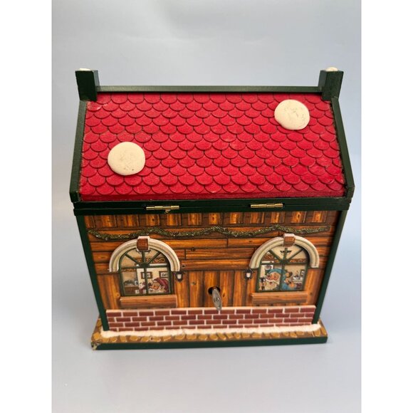 Santas Workshop Animated Musical Christmas Decoration - Picture 5 of 5